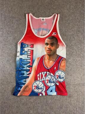 Vintage Philadelphia 76ers Charles Barkley #34 Basketball-NBA Starter Jersey M